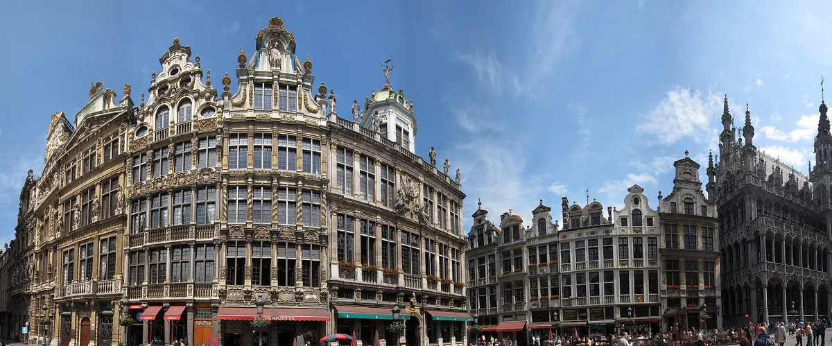 A panoramic view across Brussels, Belgium.